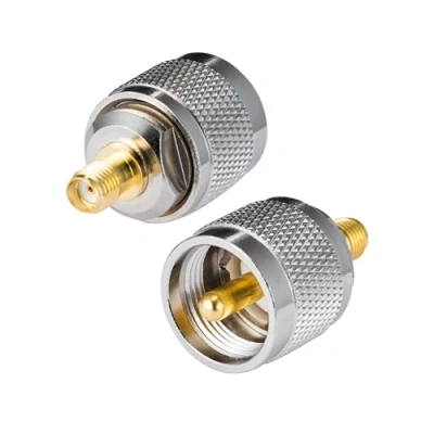 Abbildung von Vecys Funkgerät SMA Buchse zu UHF Stecker Gerader Adapter PL259 2 Stück für Amateurfunk Funk Walkie Talkie Handfunkgerät Pl Antennenadapter CB Radio…