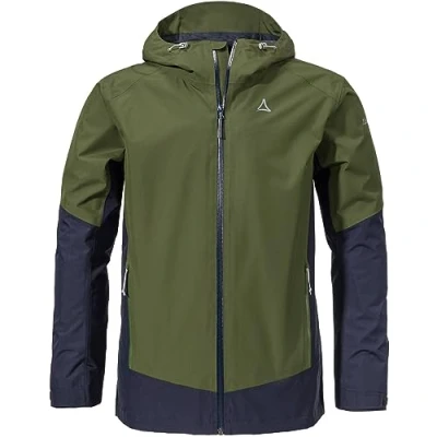 Abbildung von Schöffel Wamberg M Regenjacke / wasserabweisende Jacke, Herren, Größe: 56, Grün