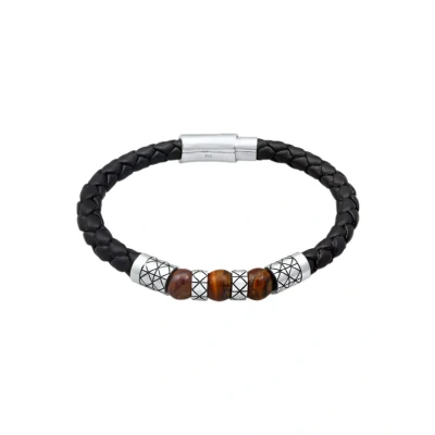 Abbildung von Kuzzoi Basic Braid Armband, Herren, Größe: 21, Black