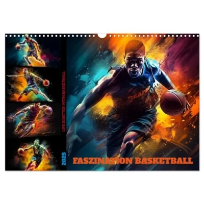 Abbildung von Faszination Basketball (Wandkalender 2025 DIN A3 quer), CALVENDO Monatskalender