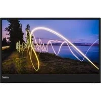 Abbildung von Lenovo ThinkVision M15 LED Monitor 39.497 cm (15.6&quot;) (15.6&quot; sichtbar) tragbar 1920 x 1080 Full HD (1080p) @ 60 Hz IPS 250 cd/m² 1000:1 6 ms 2xUSB C Raven Black, 62CAUAT1WL