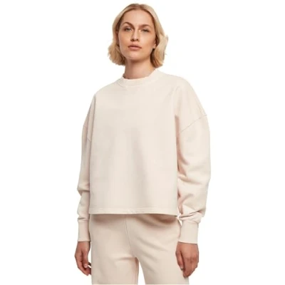 Abbildung von Urban Classics Heavy Terry Garment DYE Crewneck Sweatshirt, Damen, Größe: XXL, Pink