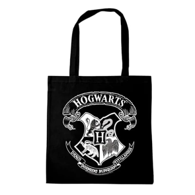 Abbildung von LOGOSHIRT Henkeltasche &quot;Baumwolltasche&quot;, mit schickem Hogwarts Logo