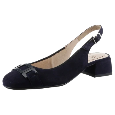Abbildung von Ara GRAZ Slingpumps, Abendschuh, Sommerschuh, Blockabsatz, in abgerundeter Form