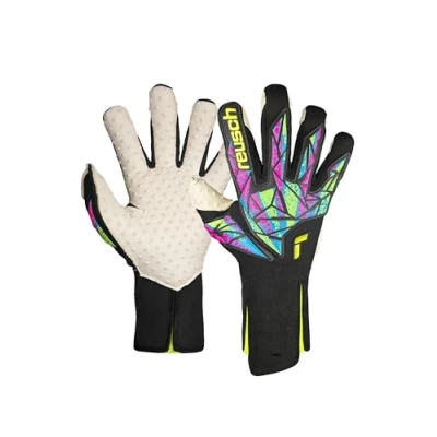 Abbildung von Reusch Attrakt SpeedBump Strapless Torwarthandschuhe für Erwachsene mit Evolution Negative Cut optimal Kunstrasen