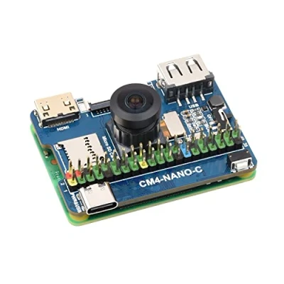 Abbildung von Nano Base Board (C) for Raspberry Pi Compute Module 4 Lite/EMMC, Same Size As The CM4,Standard CM4 Socket,with Multiple Peripheral Interfaces,Onboard 8MP Camera