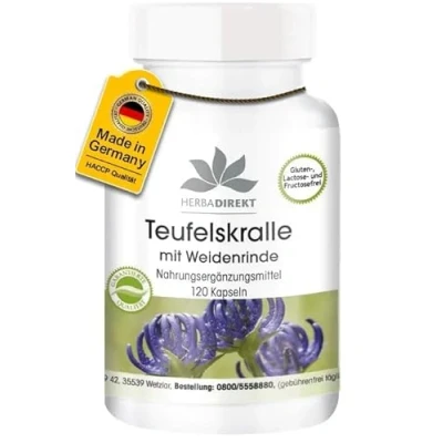 Abbildung von Teufelskralle MIT Weidenrinde Kapseln 120 St