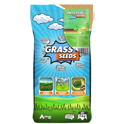 Abbildung von Premium Rasensamen schnellkeimend Rasennachsaat 5kg Grassamen für 200 qm Rasen Rasensaat ideal Neuansaat und Nachsaat Gras Saatgut Made in EU