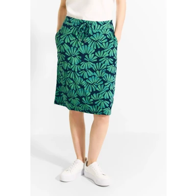 Abbildung von Cecil MIDI MIT Print Alinienrock, Damen, Größe: Large, Grün