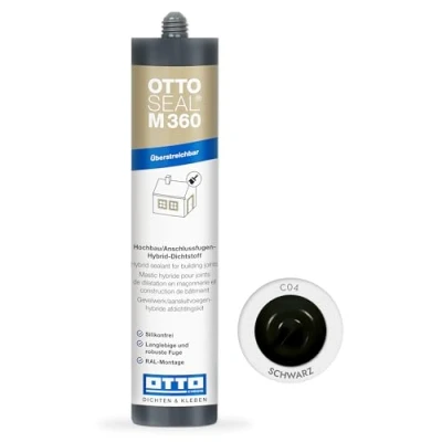 Abbildung von OTTOSEAL M 360 Hochbau/Anschlussfugen Hybrid Dichtstoff 310 ml Kartusche C04 schwarz