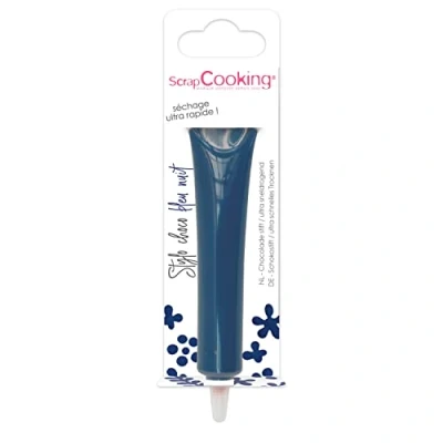 Abbildung von ScrapCooking Schokoladenstift Nachtblau Zuckerschrift Blau 25g Essbarer Dekorativer Zuckerstift Schreiben und Zeichnen Beschriftung von Fondant, Glasuren, Torten 6807