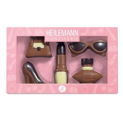 Abbildung von Heilemann Schoko Geschenkverpackung &quot;Girls&quot; Edelvollmilch 100g