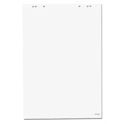 Abbildung von Herlitz 10834133 Flipchartblock 68 x 99 cm, 20 Blatt blanko, 80 g/m², FSC Mix, 5 Stück, weiß