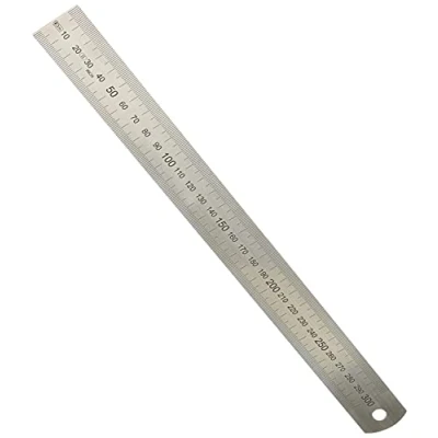 Abbildung von Helios Preisser Stahlmaßstab, biegsam (rostfreier Federbandstahl, EG Klasse II, Länge: 300 mm) 0460 207