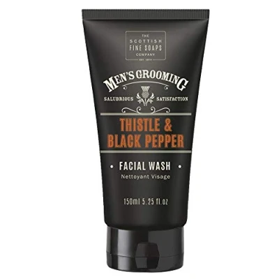 Abbildung von The Scottish Fine Soaps Company MEN&#039;S Grooming Thistle Black Pfeffer Facial WASH Gesichtspeeling, Herren, Größe: One Size,