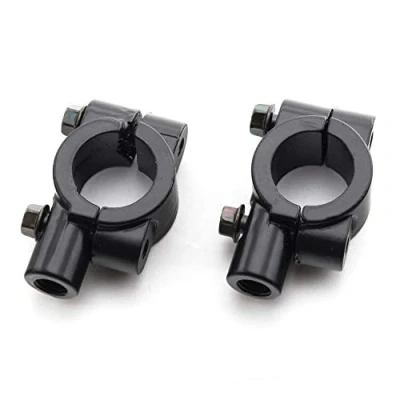 Abbildung von (universal) 2x Motorrad Spiegel Halter, Rückspiegel Halterung 22mm (7/8) M10 Rechtsgewinde