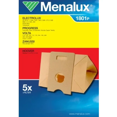 Abbildung von Electrolux 1801p staubsauger beutel menalux 5 st. + 1 filter 9001961946