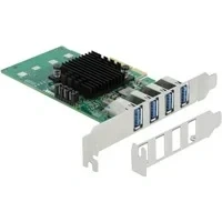 Abbildung von DeLOCK PCIe x4&gt;4x ext. USB 3.0 Quad C.LP
