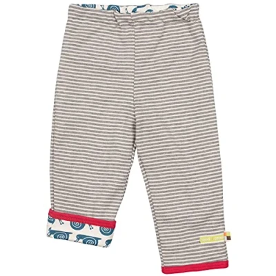 Abbildung von loud + proud Unisex Baby Wendehose aus Bio Baumwolle, GOTS Zertifiziert Hose, per Pack Grau (Grey gr), 62/68 (Herstellergröße: 62/68)