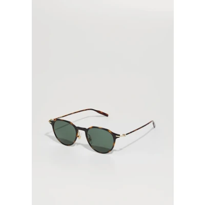 Abbildung von Mont Blanc Sonnenbrille havana/goldcoloured/green, Herren, Größe: 49, Havana/gold coloured/green