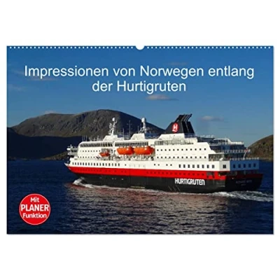 Abbildung von Impressionen von Norwegen entlang der Hurtigruten (Wandkalender 2025 DIN A2 quer), CALVENDO Monatskalender