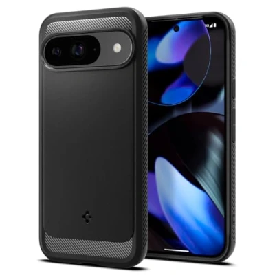 Abbildung von Spigen Rugged Armor TPU Back Cover Schwarz Google Pixel 9/9 Pro