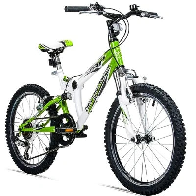 Abbildung von bergsteiger Mountainbike Montreal 20, 24 Zoll Kinderfahrrad, 6,7,8, 9, 10, 11, 12, 13 Jahre, 6 Gang Shimano Tourney RD TY21 Schaltwerk, Kettenschaltung