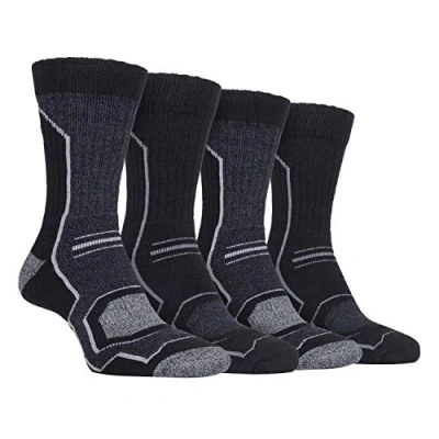 Abbildung von Storm Bloc 4er Pack Herren Atmungsaktiv Antiblasen Polsterung Wandersocken (39/45, SBMS034CHA)