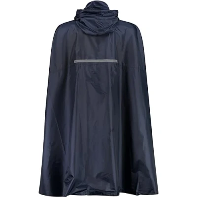 Abbildung von CMP Unisex Regenponcho für Erwachsene mit fester Kapuze, Schwarz Blau, M
