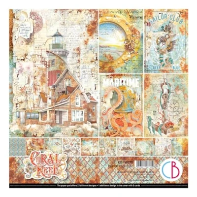 Abbildung von Ciao Bella Coral Reef 12x12 Inch Paper Pad (12pcs) (CBPM078)