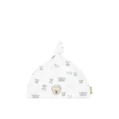 Abbildung von Steiff Mütze EU Größe 39 Bright White, Kinder Mütze, Ohrenschützer für Kinder, leichte und atmungsaktive Frühlingsmütze, weich bequem, waschmaschinenfest