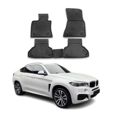 Abbildung von OMAC 1221444 Fußmattensatz Gummi, TPE (thermoplastischer Elastomer) 4 schwarz BMW: X6