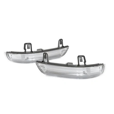 Abbildung von Klare LED Spiegel Blinker Weiss Links+Rechts Set mit Eintragungsfrei