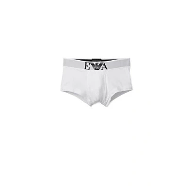 Abbildung von Emporio Armani Herren Baumwolle Stretch Trunk, Weiß, Small