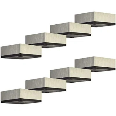 Abbildung von SOTECH 8er Set Möbelbeine MOTEL 25 mm 65 x Edelstahloptik Gleitfüße aus Aluminum