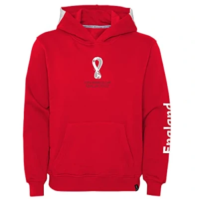 Abbildung von FIFA Mädchen Official World Cup 2022 Girls Hoodie, Womens, England, Team Colours, Medium Kapuzenpullover, Red