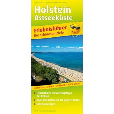 Abbildung von Holstein Ostseeküste: Erlebnisführer mit Informationen zu Freizeiteinrichtungen auf der Kartenrückseite, wetterfest, reissfest, abwischbar, GPS genau. 1:150000 (Erlebnisführer: EF)