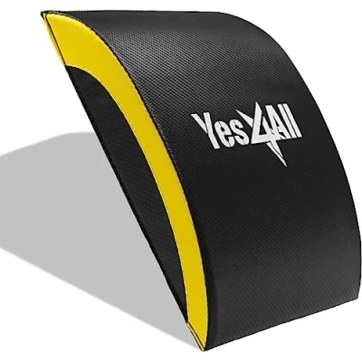 Abbildung von Yes4All Bauchmuskel Matte, Ab Übung Matte Core Trainer , Gymnastikmatte mit Steißbein Schutzpolster/Bauchkeil Bauchmatte Unterstützung für Abdominal Training, Sit Up Pad Bauch