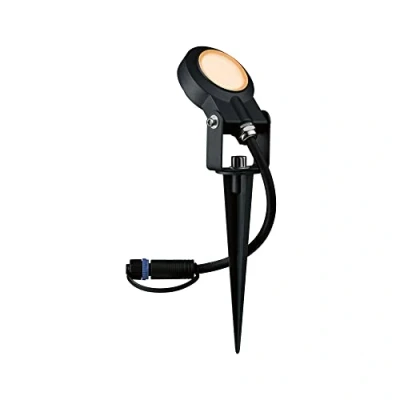 Abbildung von Paulmann LED Gartenstrahler &quot;Plug &amp; Shine Sting Einzelspot IP67 2200K 6,3W Anthrazit&quot;, 1 flammig, insektenfreundlich