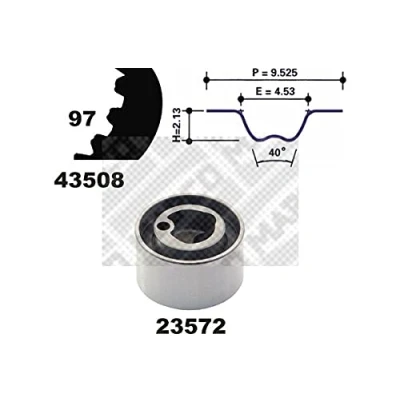 Abbildung von MAPCO 23508 Zahnriemensatz 97 SUZUKI: SWIFT 2 Schragheck