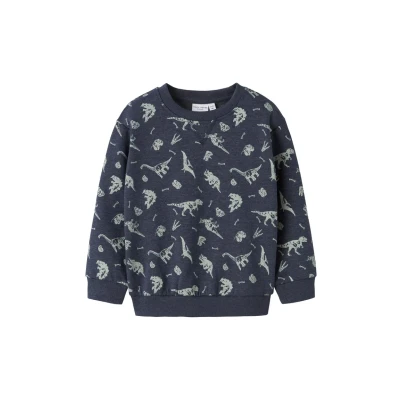 Abbildung von Name it VIMO Sweatshirt für Kinder, Größe: 122/128, Navy blazeraop:dino world