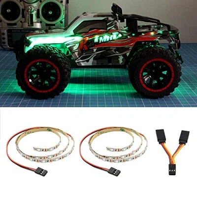 Abbildung von LED Licht für RC Auto ferngesteuertes LKW, Flugzeug, Starrflügel Fernbedienungsauto, 1 Meter lang, den Außenbereich (Grün)