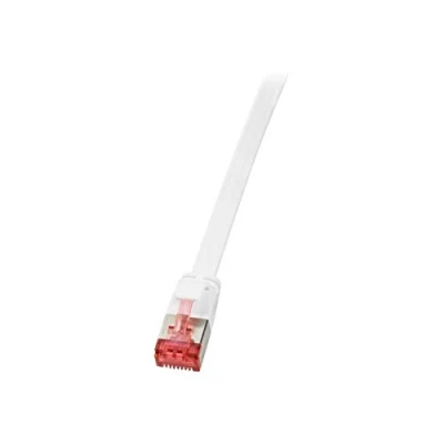 Abbildung von LogiLink CF2101S Patch Kabel Cat6 U/FTP (Shielded) (PIMF) Flat Slimline AWG32, 15m Grau