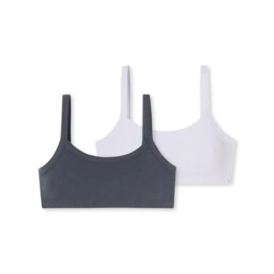 Abbildung von Schiesser 2PACK Fresh VIBE Bustier für Kinder, Größe: 140, Weiss graphit
