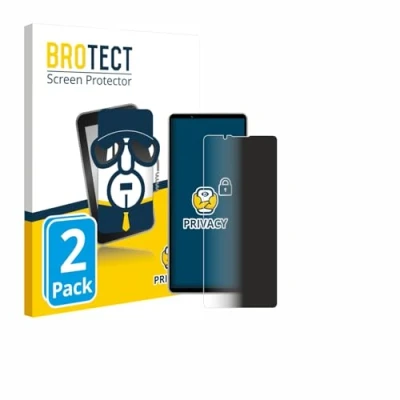 Abbildung von BROTECT (2 Stück Anti Spy Blickschutzfolie für Sony Xperia 5 V Privacy Screen Protector [Displayschutz Folie, Sichtschutz, Blaulichtfilter]