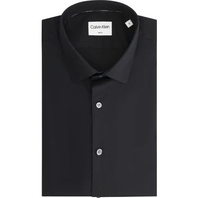 Abbildung von Calvin Klein SLIM Businesshemd, Herren, Größe: 37, Black