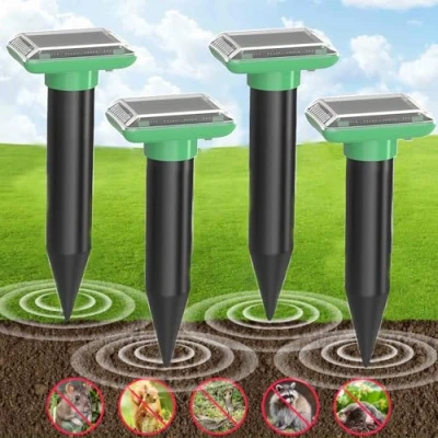 Abbildung von Ultraschall Maulwurf Vertreiber, Solar Maulwurfschreck, Mole Repeller, Vertreiber Testsieger, Wühlmaus Vertreiben, Wühlmäuse Wühlmausschreck, Maulwürfe Vertreibens (4 Stück)
