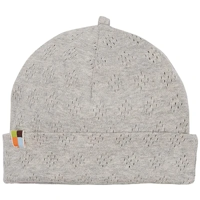 Abbildung von loud + proud Unisex Kinder Lt1 Jacquard Strick, GOTS Zertifiziert Beanie Mütze, Silver, 51 52 EU