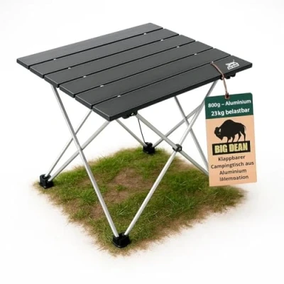 Abbildung von BigDean Campingtisch faltbar Ultraleicht Kleiner Klapptisch klein Camping Tisch