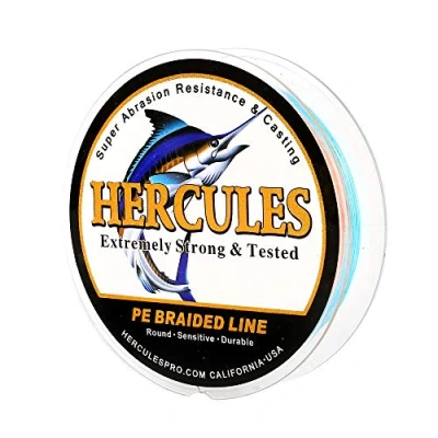 Abbildung von HERCULES Super Cast 100m 2000m Yards Geflochtene Angelschnur 10lb 300lb Test für Salzwasser Süßwasser PE Geflecht Fischdraht Superline 8 Stränge